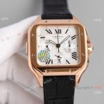 JH Swiss Grade Cartier Santos de Cartier Chronograph Rose Gold Watch 2021 New!_th.jpg